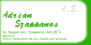 adrian szappanos business card